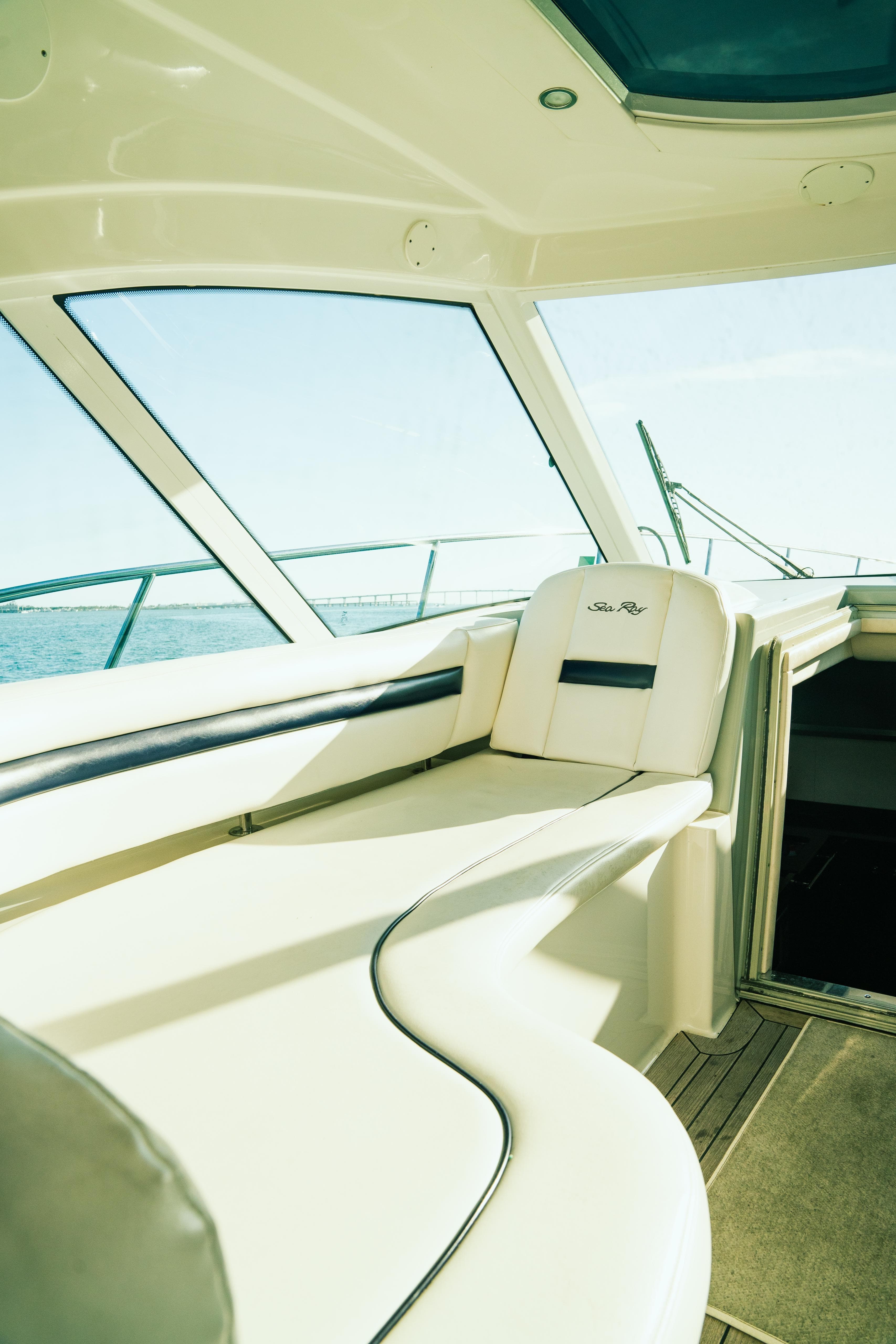 Luxury yacht charter: Hero: bow and lines at the dock